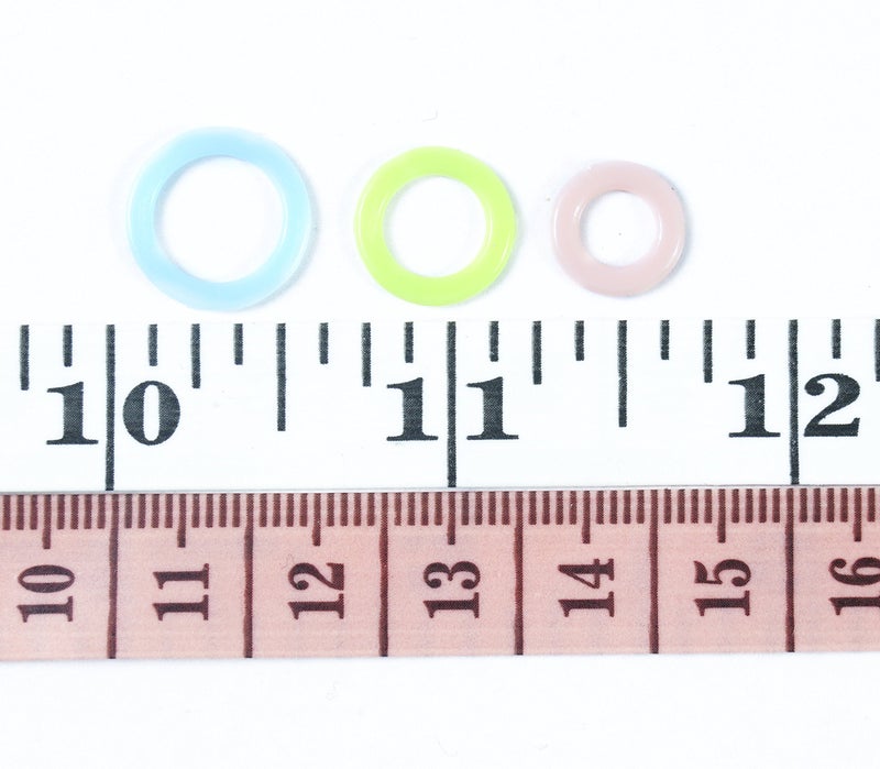 ALL in ONE Colorful Stitch Marker Rings Mixed 3 Sizes for Knitting DIY Craft (Mixed Size-60pcs) - Image 2